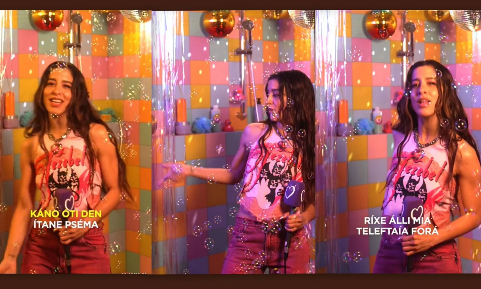 Eurovision 2024 - Μαρίνα Σάττι: Τραγουδάει το Zari στο μπάνιο με σαπουνόφουσκες & έχει γίνει viral